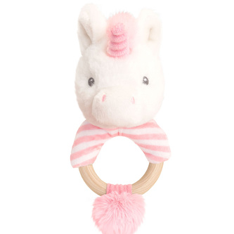 KEEL SE1005 - Třpytivý jednorožec chrastítko 14 cm