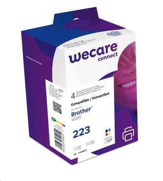 WECARE ARMOR cartridge pro Brother DCP-J4120DW, MFC-J4420DW, 4620DW, 4120DW(LC223 VAL BP), černá/CMYK, 1x12ml/3x6ml