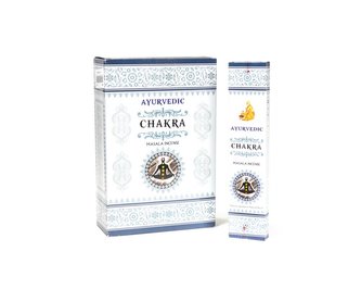 Indické vonné tyčinky Ayurvedic Chakra 15 ks