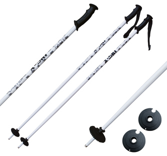 Sjezdové hole CALTER® X-SKI, vel. 100cm, bílé Sjezdové hole CALTER® X-SKI, vel. 100cm, bílé