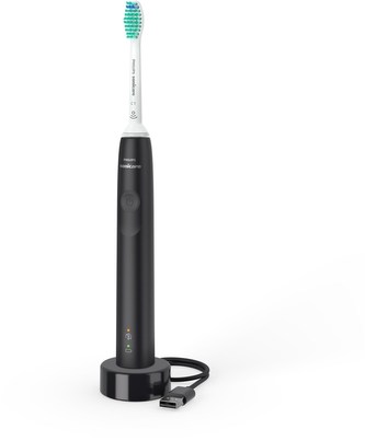 Philips HX3671/14 Sonicare 3100, zubní kartáček, pro dospělé, 31000 kmitů/min, časovač, tlakový senzor, indikátor, černý