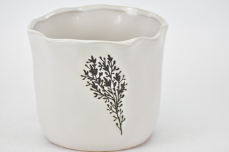 Porcelánový květináč bílý Taraxacum 10,5x12,5 cm II. jakost