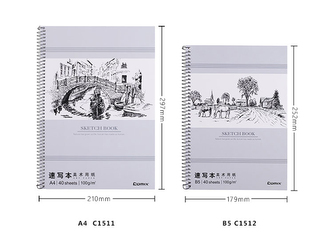 Skicář kroužkový C1522 B5 40 listů