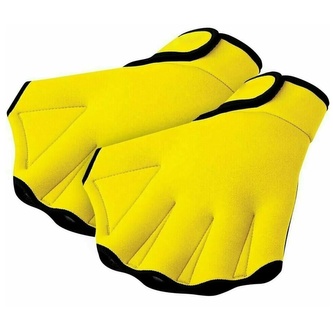 Plavecké rukavice s blánou Swim Gloves - L Žlutá