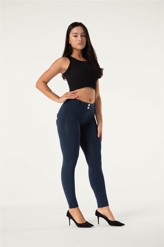 Push-Up pletené legíny Melody, dark blue, NP XL