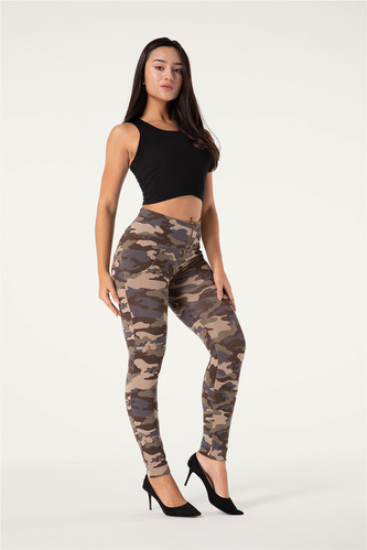 Push-Up legíny Melody, Camo Brown, VP XL