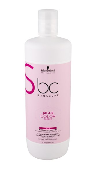 Schwarzkopf BC Bonacure Šampon pH 4.5 Color Freeze Rich Micellar 1000 ml pro ženy