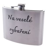 Kovová placatka "Na veselé rybaření", 1000ml, 0/24