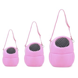 Přepravní taška Hamster pro hlodavce a ježky 17x14 cm (S) Růžová