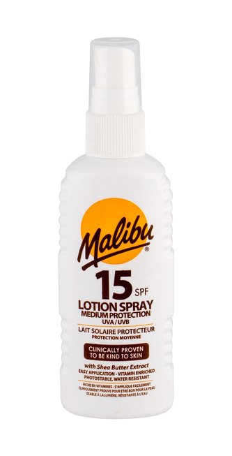 Malibu Lotion Spray Opalovací přípravek na tělo 100 ml SPF15 unisex