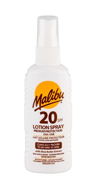 Malibu Lotion Spray Opalovací přípravek na tělo 100 ml SPF20 unisex