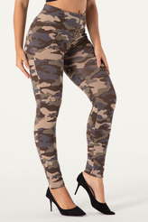 Push-Up legíny Melody, Camo Brown, VP XS