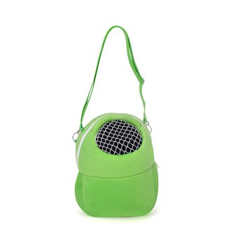 Přepravní taška Hamster pro hlodavce a ježky 22x19 cm (M) Zelená