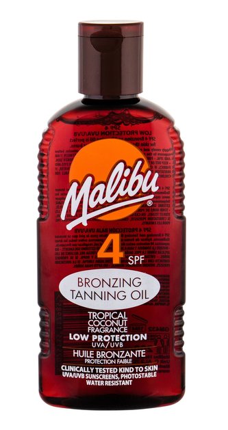 Malibu Bronzing Tanning Oil Opalovací přípravek na tělo 200 ml SPF4 pro ženy