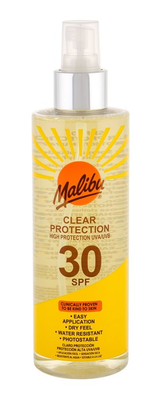 Malibu Clear Protection Opalovací přípravek na tělo 250 ml SPF30 unisex