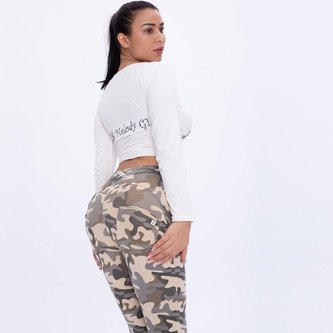 Push-Up legíny Melody, Camo Sand, NP 2XL