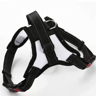 Postroj pro psa UNI - Bílá M