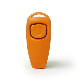Clicker - píšťalka na psa 7,5cm Oranžová