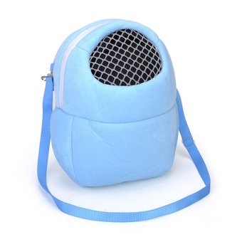 Přepravní taška Hamster pro hlodavce a ježky 27x22 cm (L) Modrá