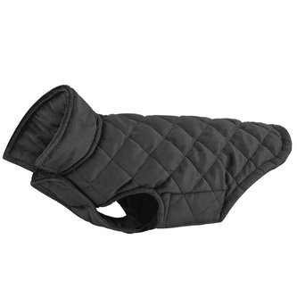 Prošívaná vesta pro psa Street Black 5XL