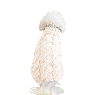Svetr/rolák pro psa Spring - Bílá M