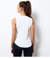 Sportovní volné hladké tílko, bílá M