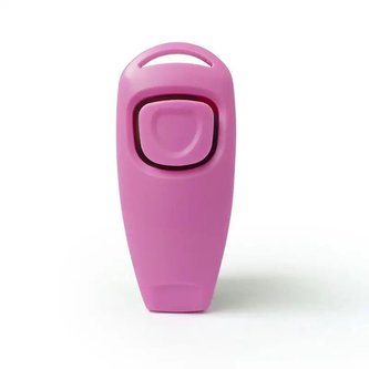 Clicker - píšťalka na psa 7,5cm Růžová