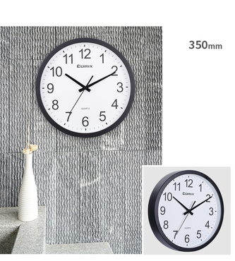 Nástěnné hodiny φ352 mm L821 Černá