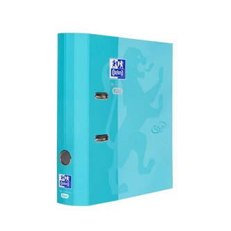 Oxford, Pákový pořadač Soft touch, karton, A4, 7 cm, tyrkysová