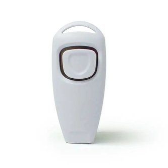 Clicker - píšťalka na psa 7,5cm Bílá