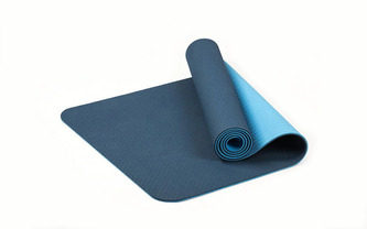 TPE Jóga mat 6mm Double Modro-modrá