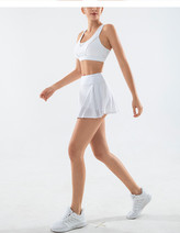 Sportovní sukně s šortkami, bílá XL