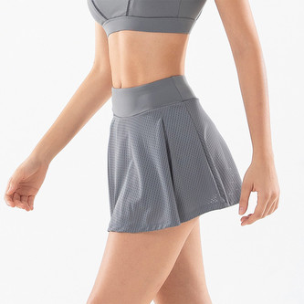 Sportovní sukně s šortkami, šedá XL