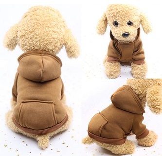 Mikina Poly pro psa Hnědá XL