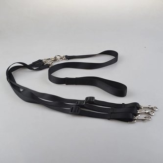 Vodítko Premium Three 177cm  Černá