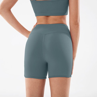 Dámské sportovní kraťasy s vysokým pasem vykrojené, zelená L