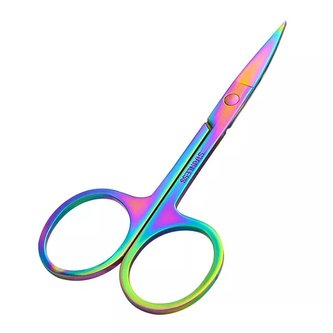 Nůžky na nehty manikúrní rovné 9 cm Duhová