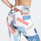 Sportovní tříčtvrteční legíny s potiskem Numbers L