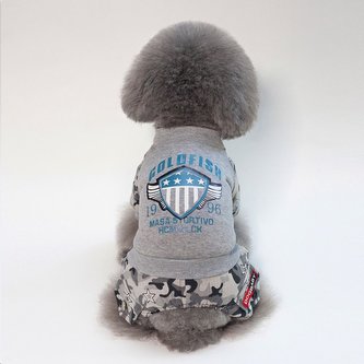 Zimní kombinéza Goldfish pro psa - Šedá M