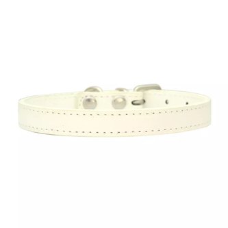 Obojek pro psa NERO  – bílý XS