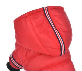 Nepromokavá bunda Winter pro psa Červená L