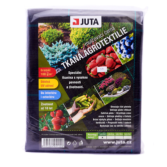 JUTA Balené tkané agrotextílie - 100g/m2 - černá 1,6 x 10m