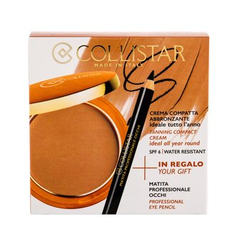 Collistar Tanning Compact Cream krémový pudr 9 g + tužka na oči Black 0,80 g