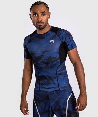 Rashguard Venum Electron 3.0 krátký rukáv modrá M