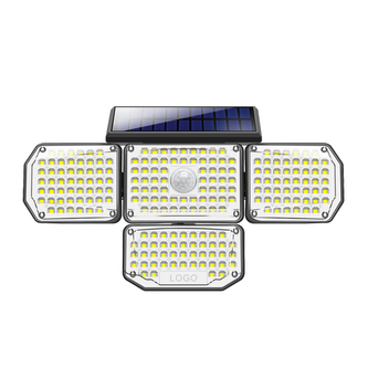 Venkovní solární nástěnné LED osvětlení Immax CLOVER-2 s externím solárním panelem