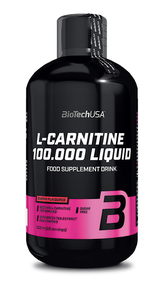 BioTech USA L-Carnitine Liquid 100 000 mg 500 ml - jablko