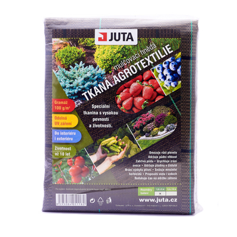 JUTA Balené tkané agrotextílie - 100g/m2 - hnědá 1,6 x 10m