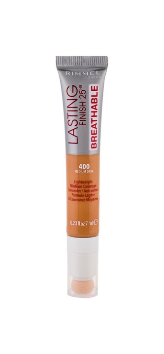 Rimmel London Lasting Finish Korektor Breathable 7 ml 400 Medium Dark 25HR pro ženy