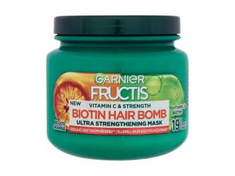 Garnier Fructis Vitamin & Strength Maska na vlasy Biotin Hair Bomb 320 ml pro ženy