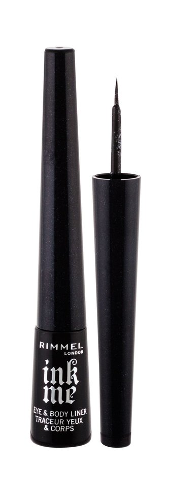 Rimmel London Ink Me Oční linka 2,5 ml 002 Glitter Black pro ženy Rimmel London Ink Me Oční linka 2,5 ml 002 Glitter Black pro ženy